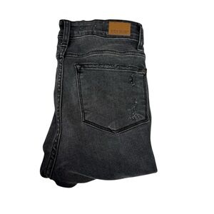 Judy Blue women’s size 5/27  faded black with Buffalo plaid skinny fit Jeans